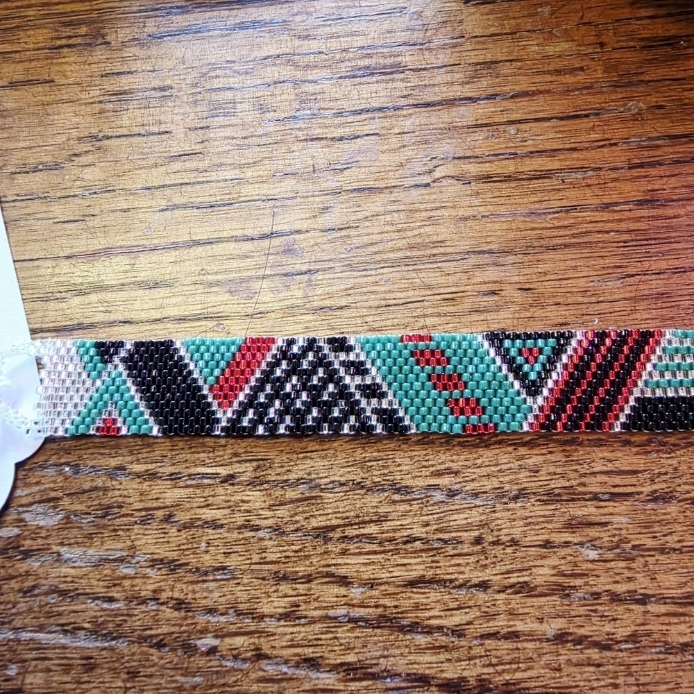 Colorful Hand Beaded Bracelet - Picture 6 of 7